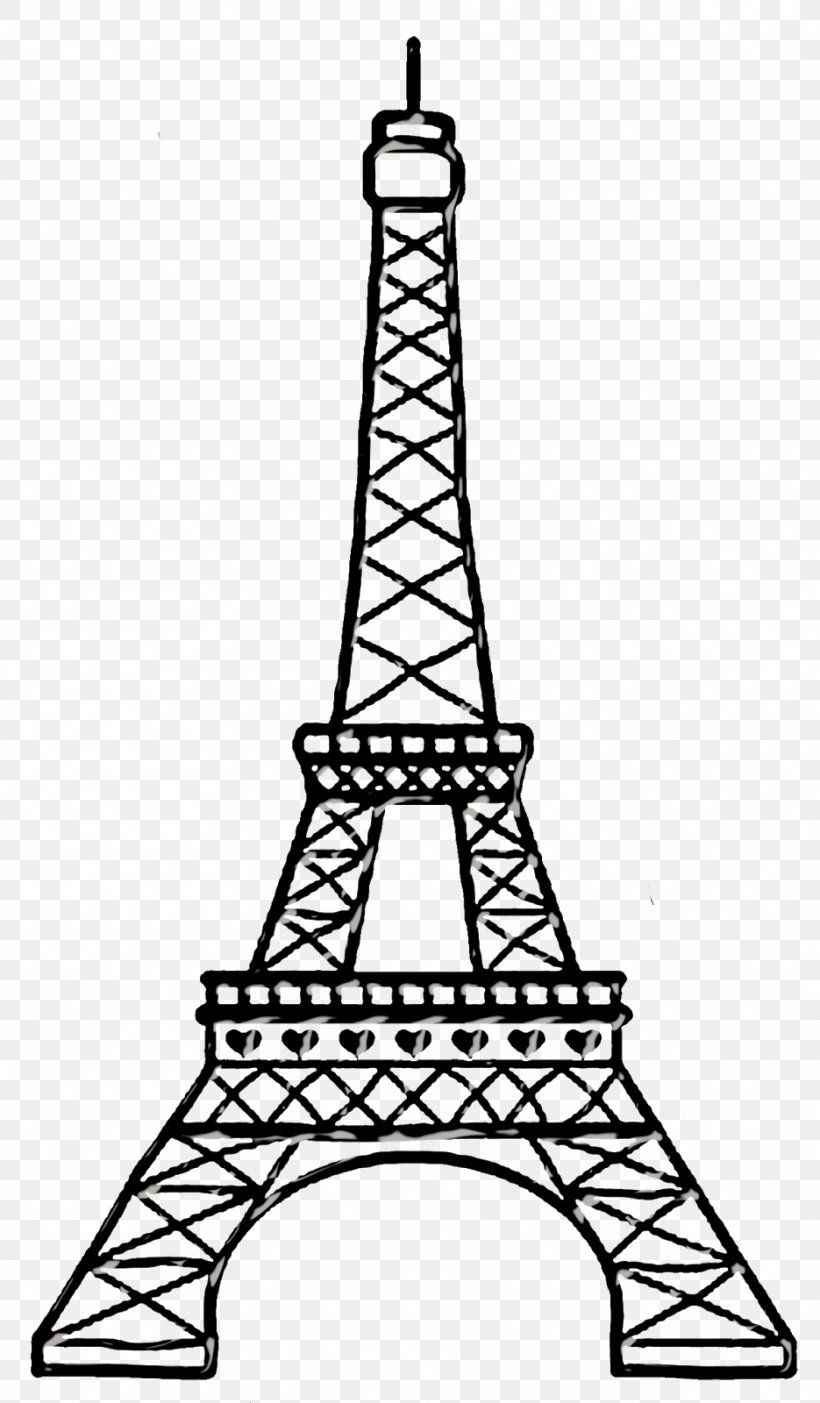 Detail Eiffel Tower Black And White Clipart Nomer 18