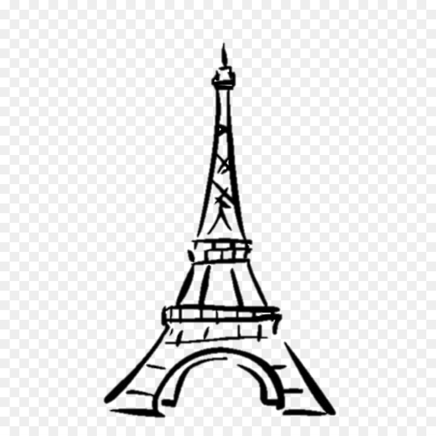 Detail Eiffel Tower Black And White Clipart Nomer 20