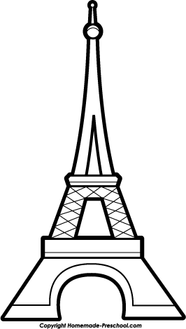 Detail Eiffel Tower Black And White Clipart Nomer 22