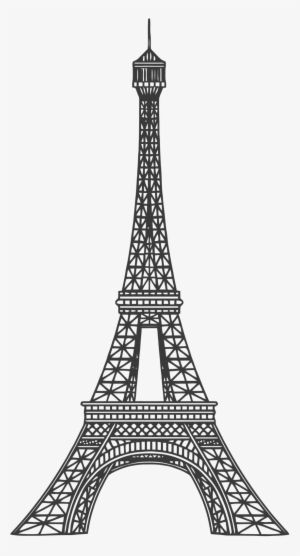 Detail Eiffel Tower Black And White Clipart Nomer 23