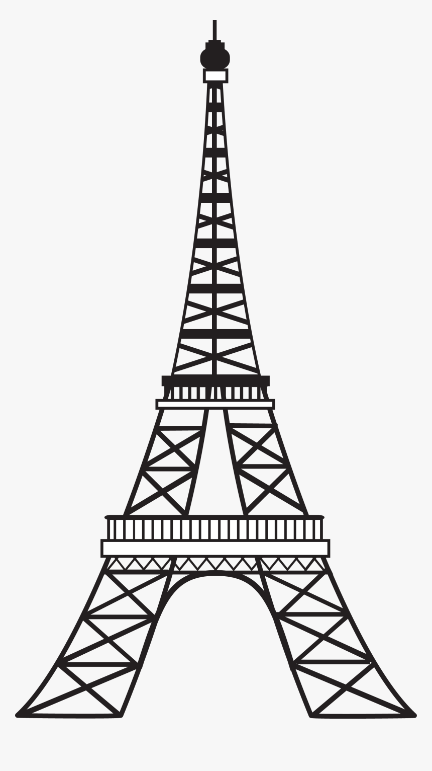 Detail Eiffel Tower Black And White Clipart Nomer 42
