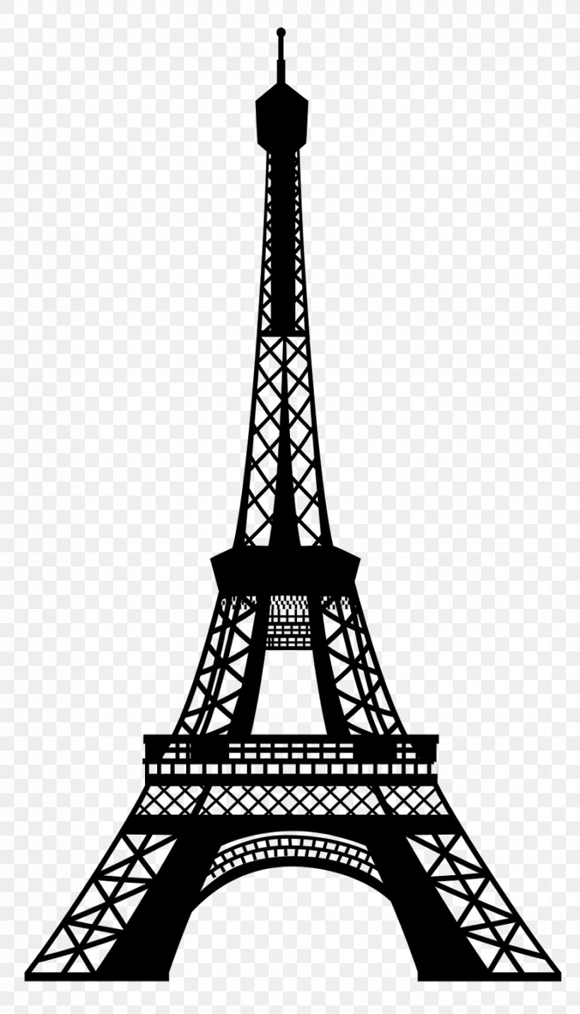 Detail Eiffel Tower Black And White Clipart Nomer 5