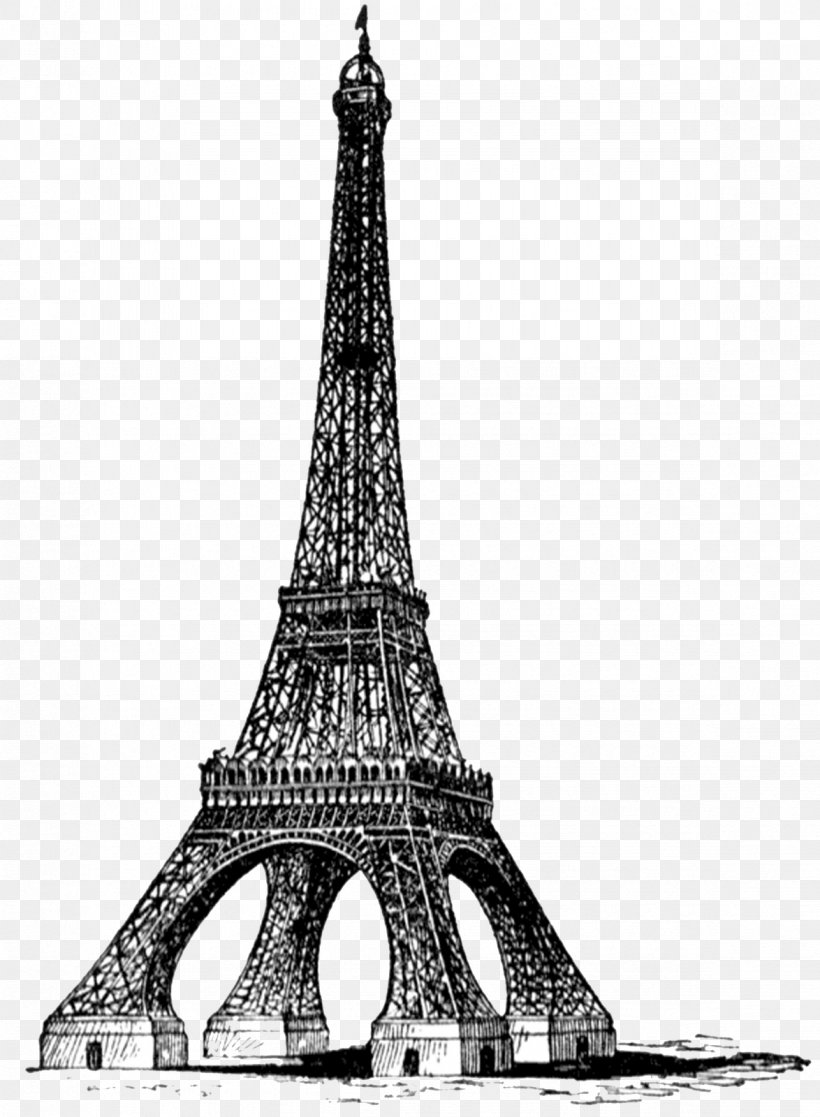 Detail Eiffel Tower Black And White Clipart Nomer 46