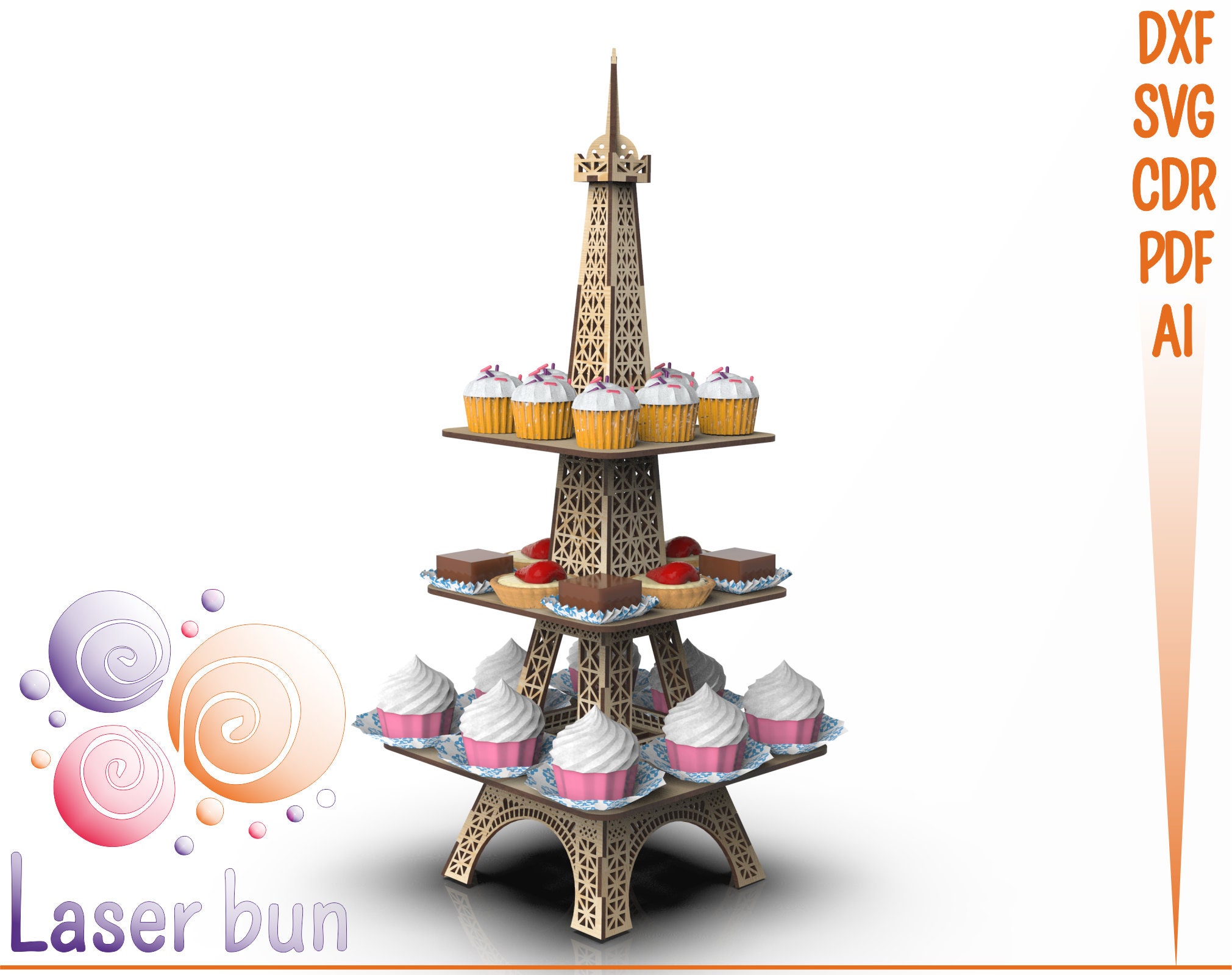 Detail Eiffel Tower Cake Stand Kit Nomer 11