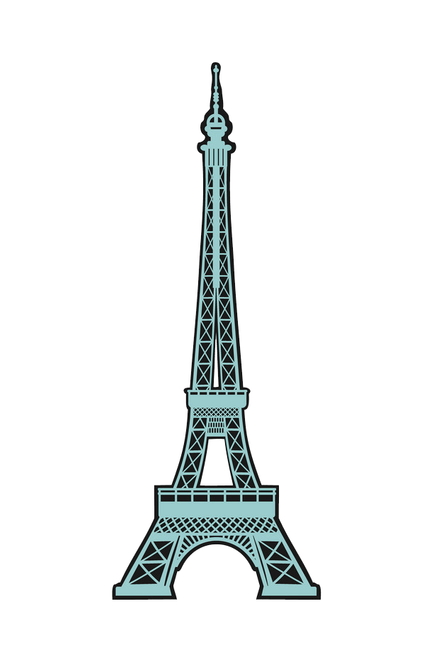 Detail Eiffel Tower Clipart No Background Nomer 17