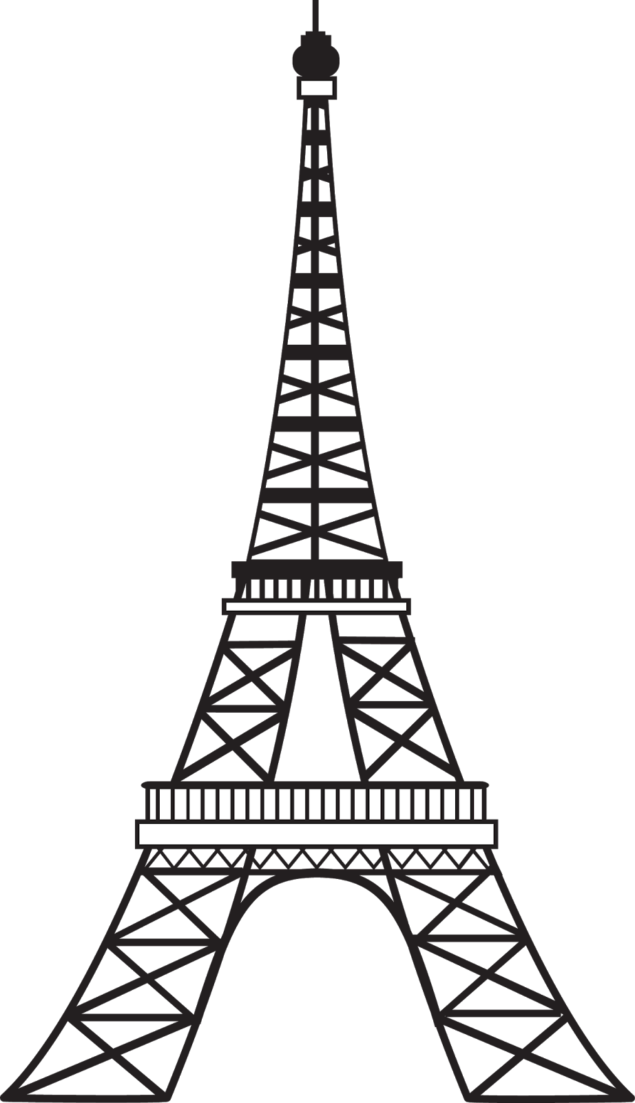 Detail Eiffel Tower Clipart No Background Nomer 41