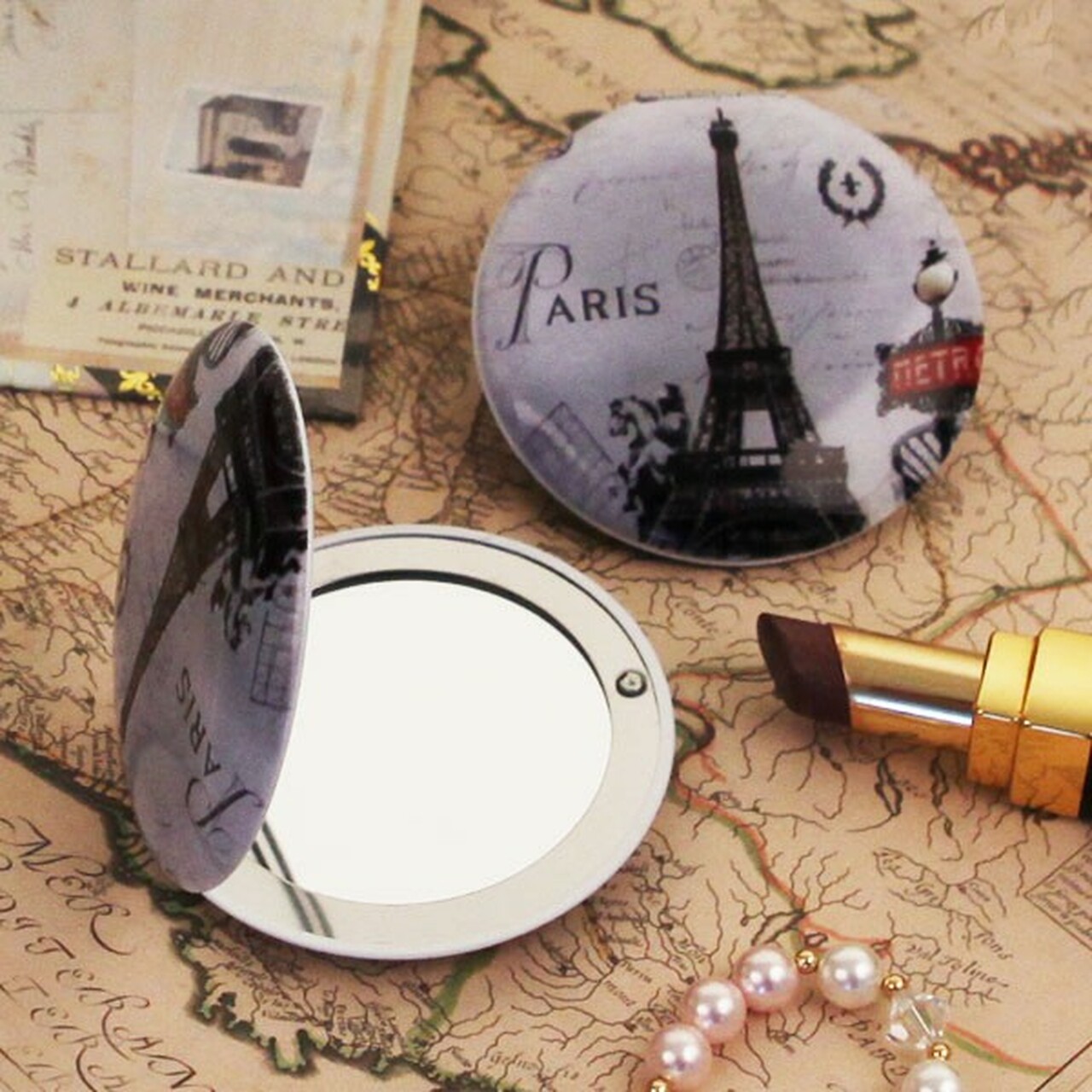 Detail Eiffel Tower Compact Mirror Nomer 22