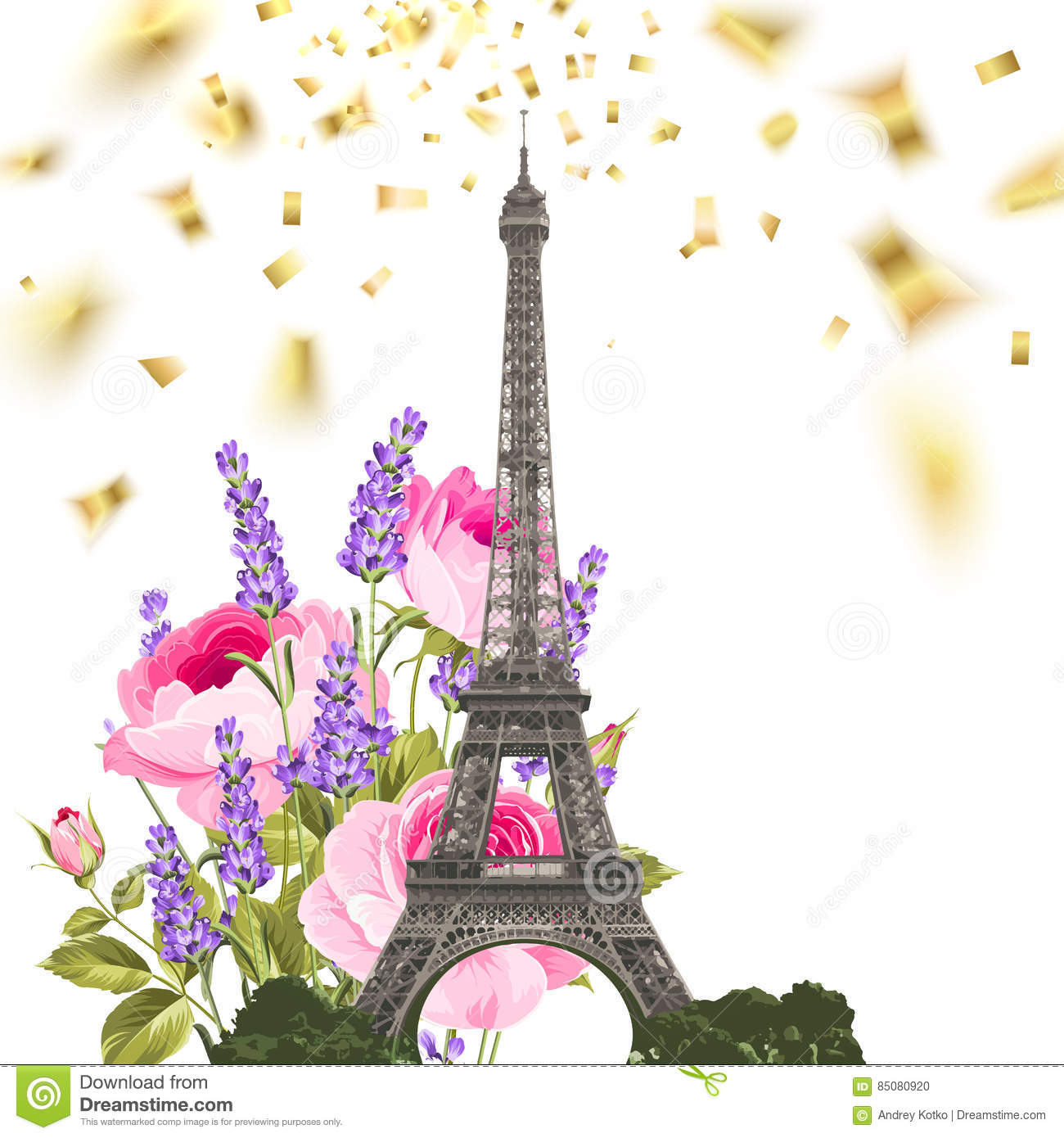 Detail Eiffel Tower Confetti Nomer 42