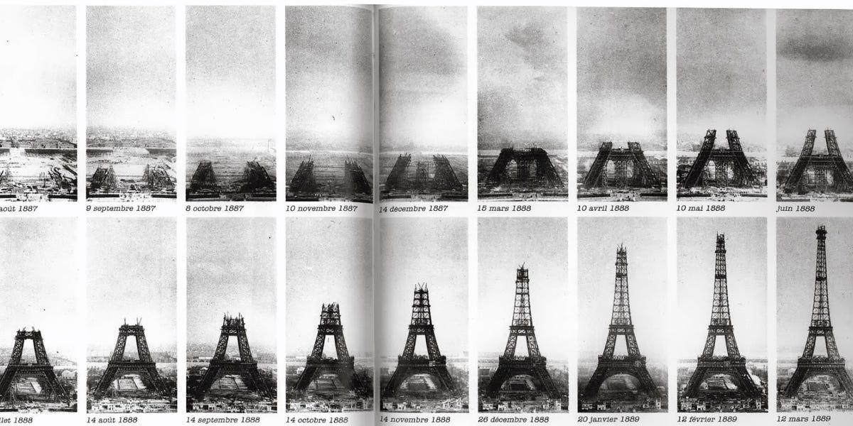 Detail Eiffel Tower Construction Photos Nomer 2