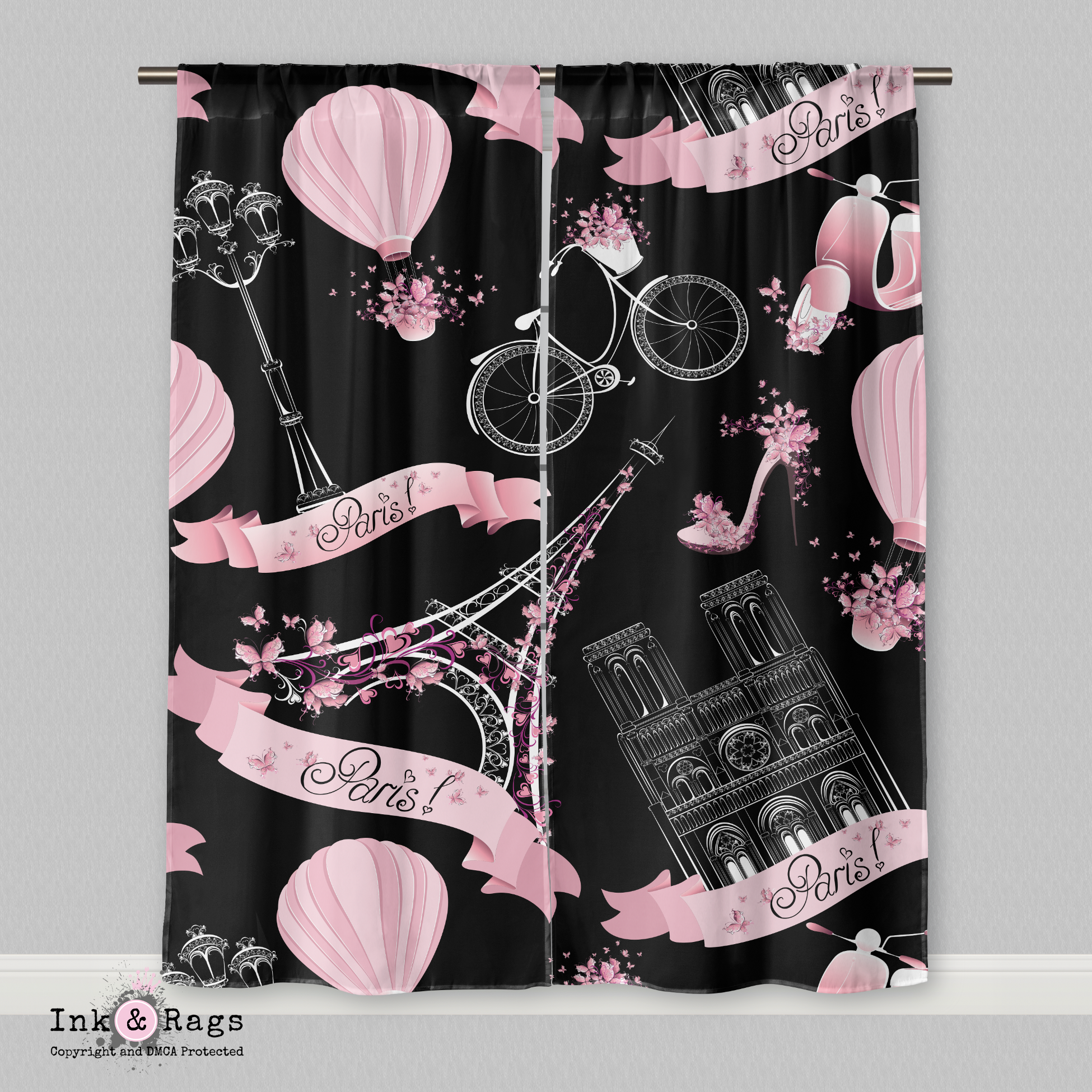 Detail Eiffel Tower Curtains Nomer 21