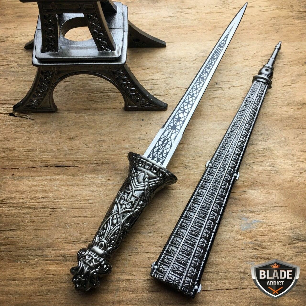 Detail Eiffel Tower Dagger Nomer 18