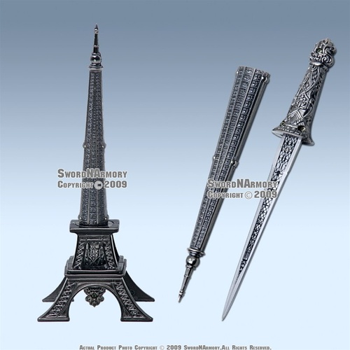 Detail Eiffel Tower Dagger Nomer 32