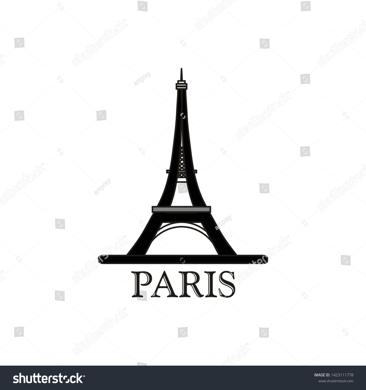 Detail Eiffel Tower Free Vector Nomer 23