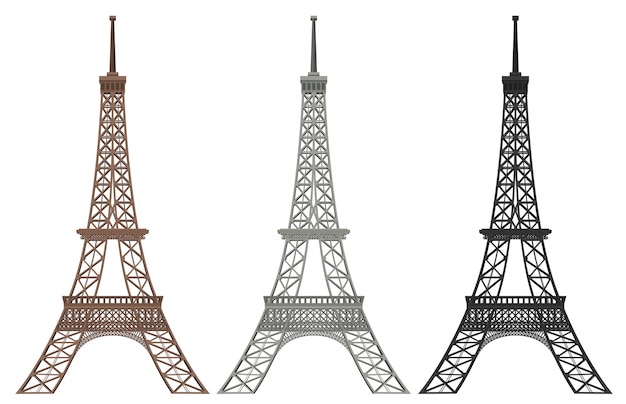 Detail Eiffel Tower Free Vector Nomer 4