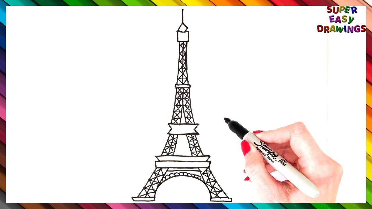 Detail Eiffel Tower Images Drawings Nomer 14