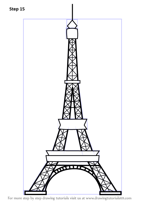 Detail Eiffel Tower Images Drawings Nomer 25