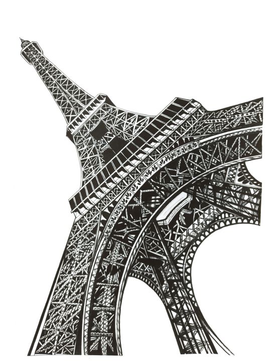 Detail Eiffel Tower Images Drawings Nomer 31