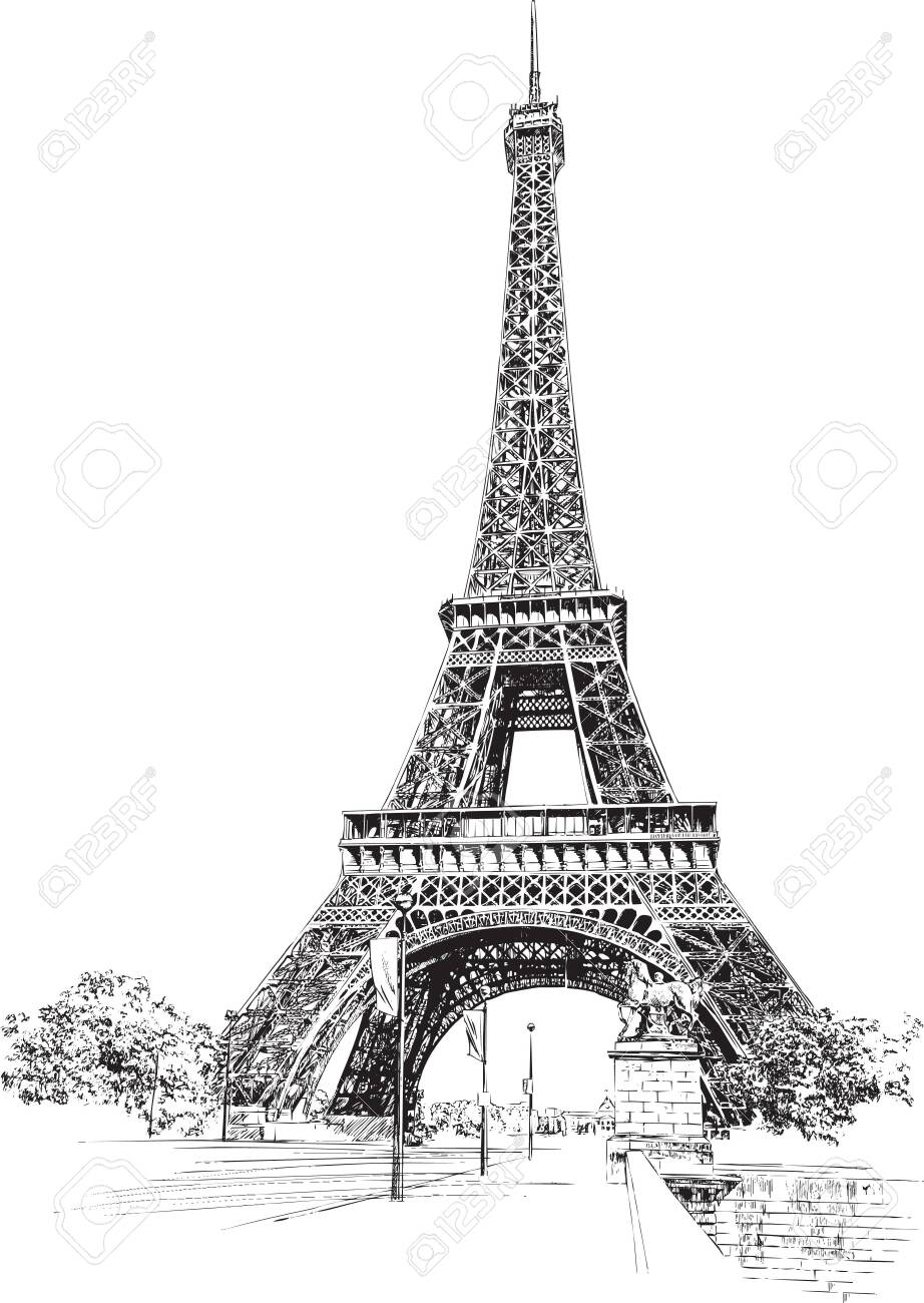 Detail Eiffel Tower Images Drawings Nomer 32