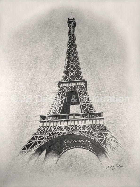 Detail Eiffel Tower Images Drawings Nomer 46