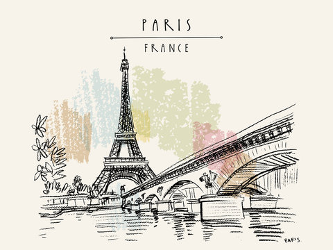 Detail Eiffel Tower Images Drawings Nomer 47