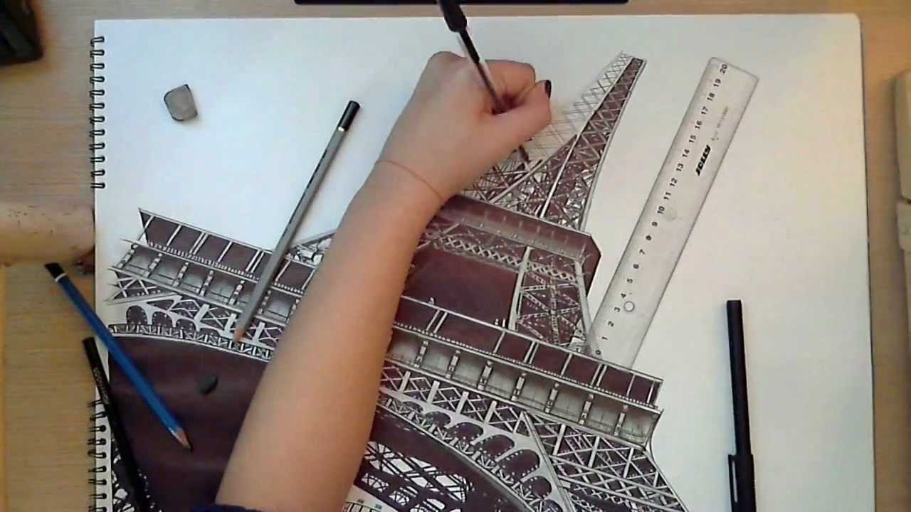 Detail Eiffel Tower Images Drawings Nomer 53