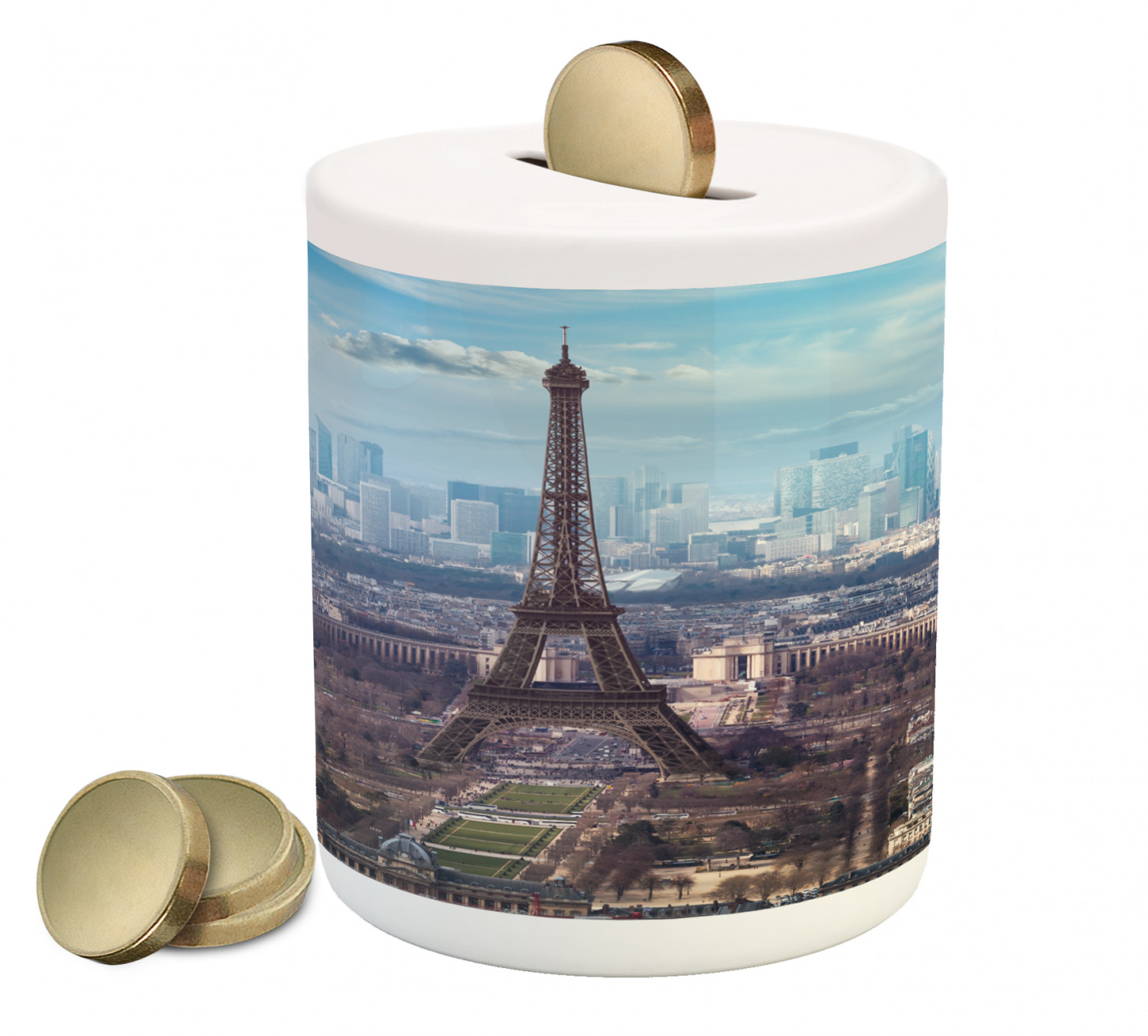 Detail Eiffel Tower Piggy Bank Nomer 5