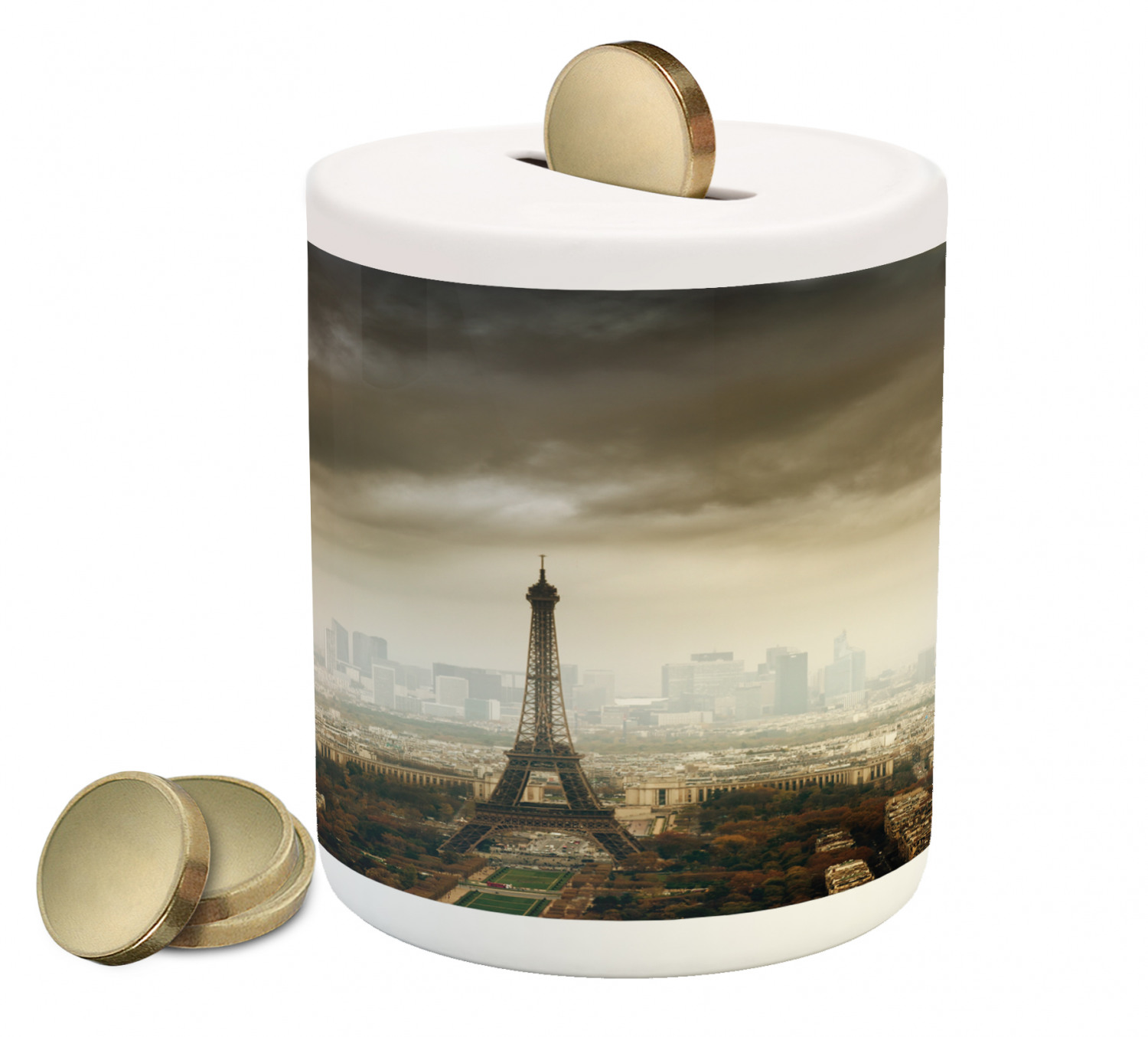 Detail Eiffel Tower Piggy Bank Nomer 6