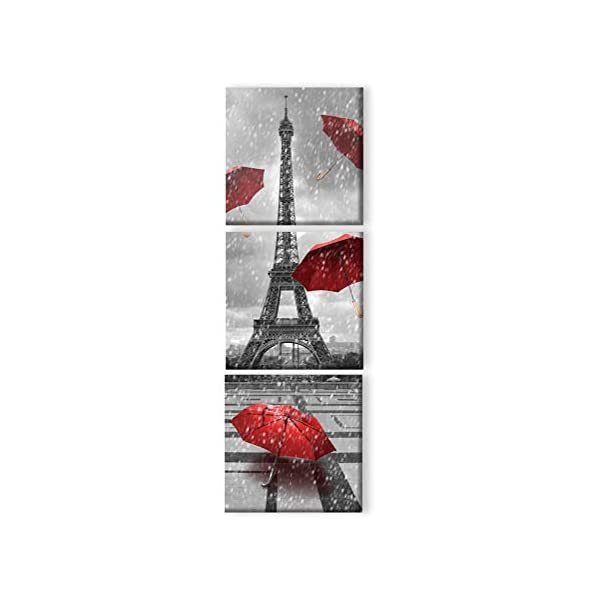 Detail Eiffel Tower Red Umbrella Painting Nomer 29