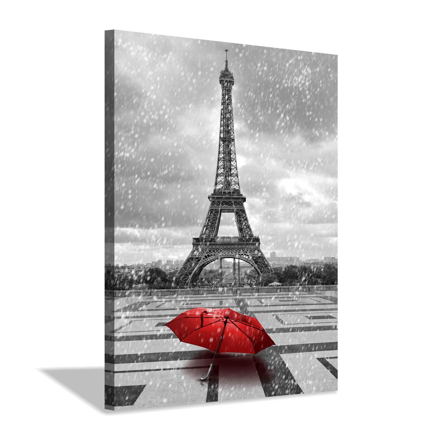 Detail Eiffel Tower Red Umbrella Painting Nomer 51