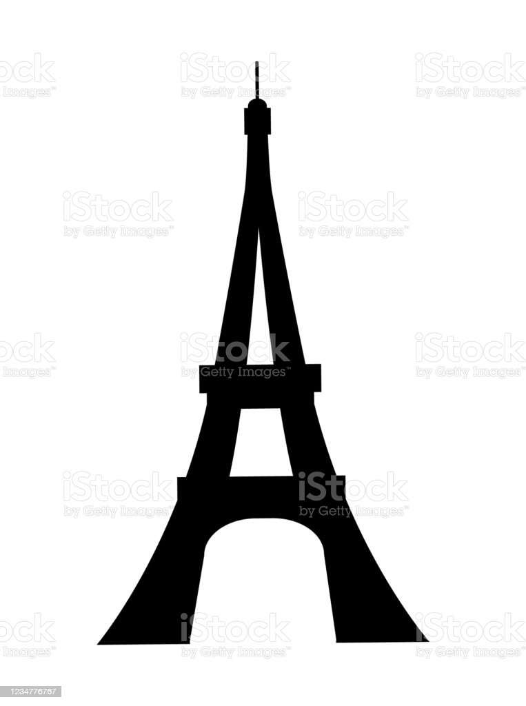 Detail Eiffel Tower Silhouette Vector Nomer 15