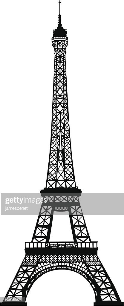 Detail Eiffel Tower Silhouette Vector Nomer 18