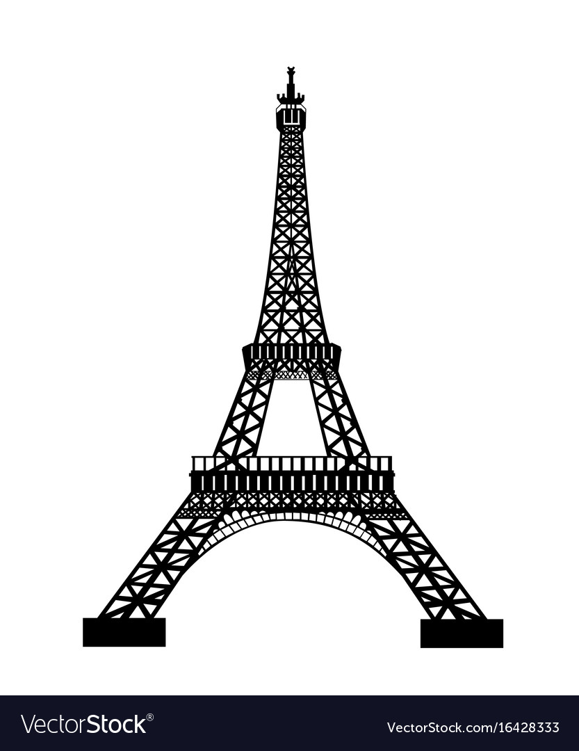 Detail Eiffel Tower Silhouette Vector Nomer 19