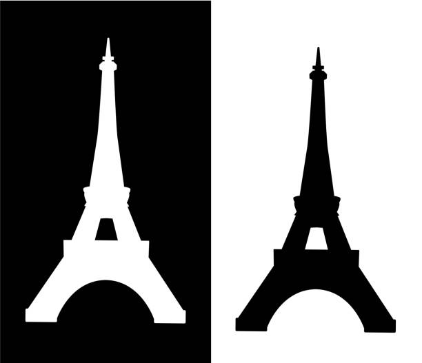 Detail Eiffel Tower Silhouette Vector Nomer 20