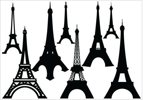 Detail Eiffel Tower Silhouette Vector Nomer 27