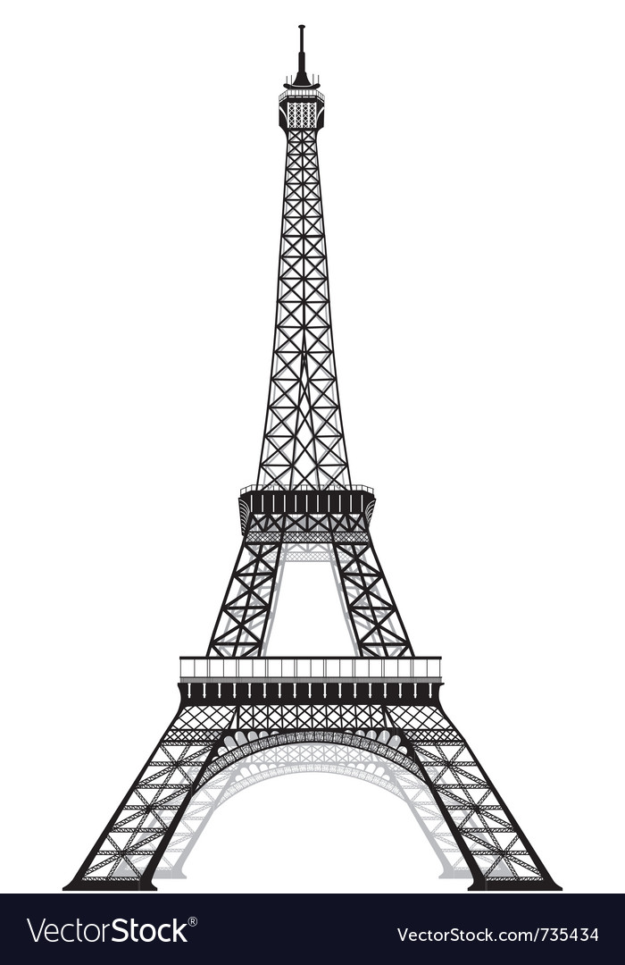 Detail Eiffel Tower Silhouette Vector Nomer 5