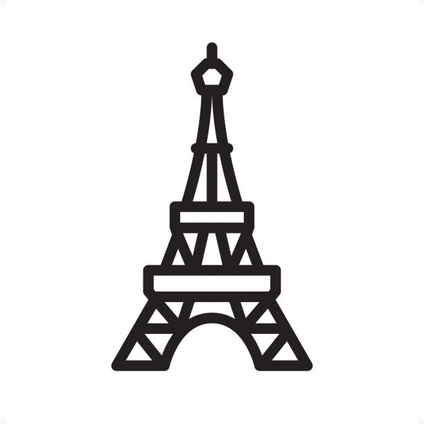 Detail Eiffel Tower Silhouette Vector Nomer 39