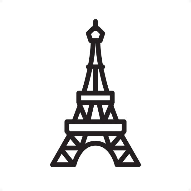 Detail Eiffel Tower Silhouette Vector Nomer 39