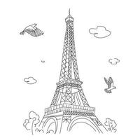 Detail Eiffel Tower Silhouette Vector Nomer 45