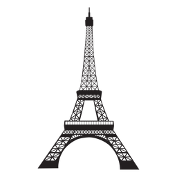 Detail Eiffel Tower Silhouette Vector Nomer 50