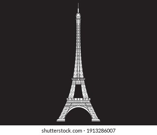 Detail Eiffel Tower Silhouette Vector Nomer 52