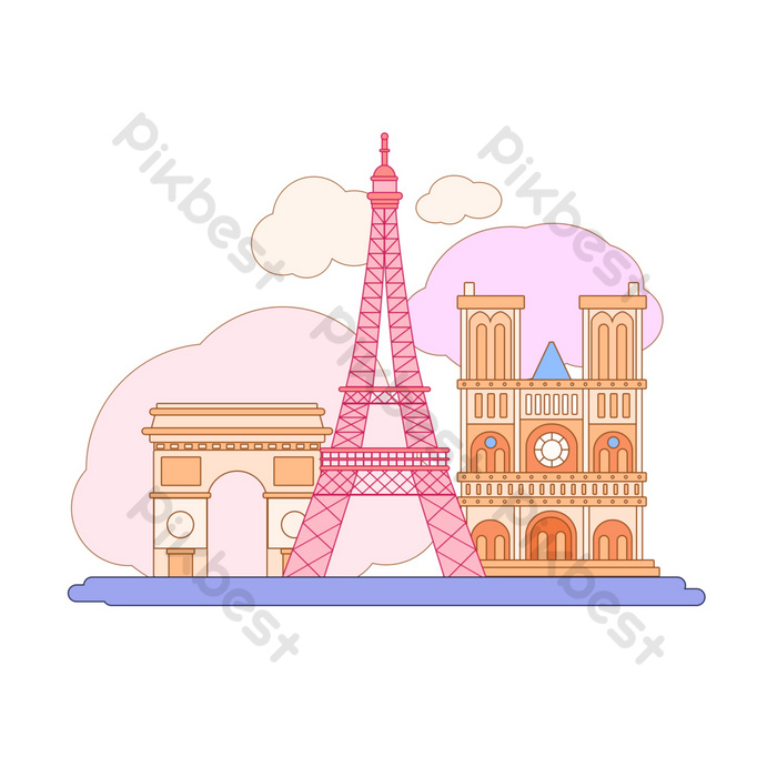 Detail Eiffel Tower Vector Png Nomer 30