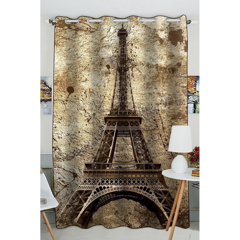 Eiffel Tower Window Curtains - KibrisPDR