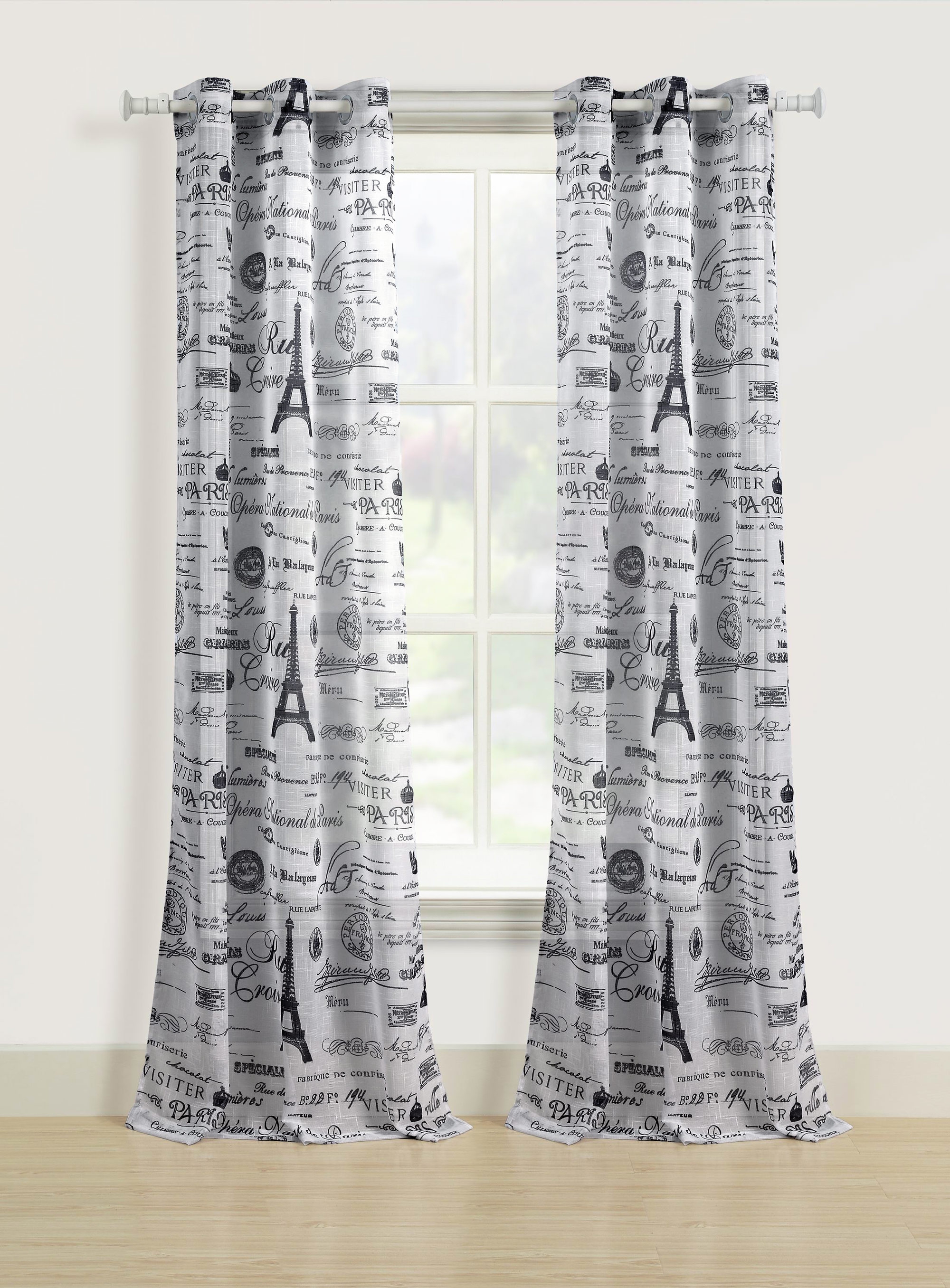 Detail Eiffel Tower Window Curtains Nomer 2