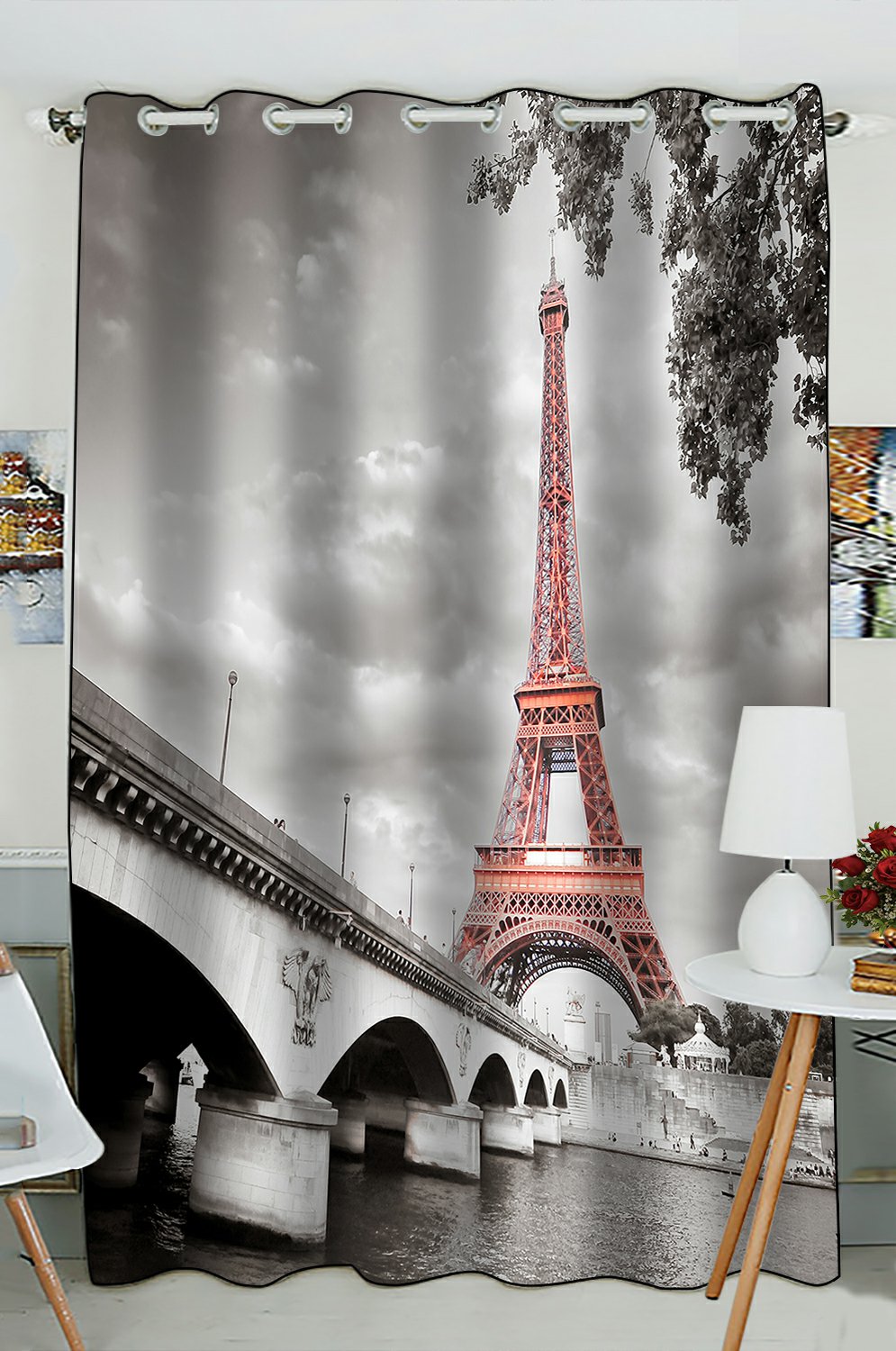 Detail Eiffel Tower Window Curtains Nomer 12