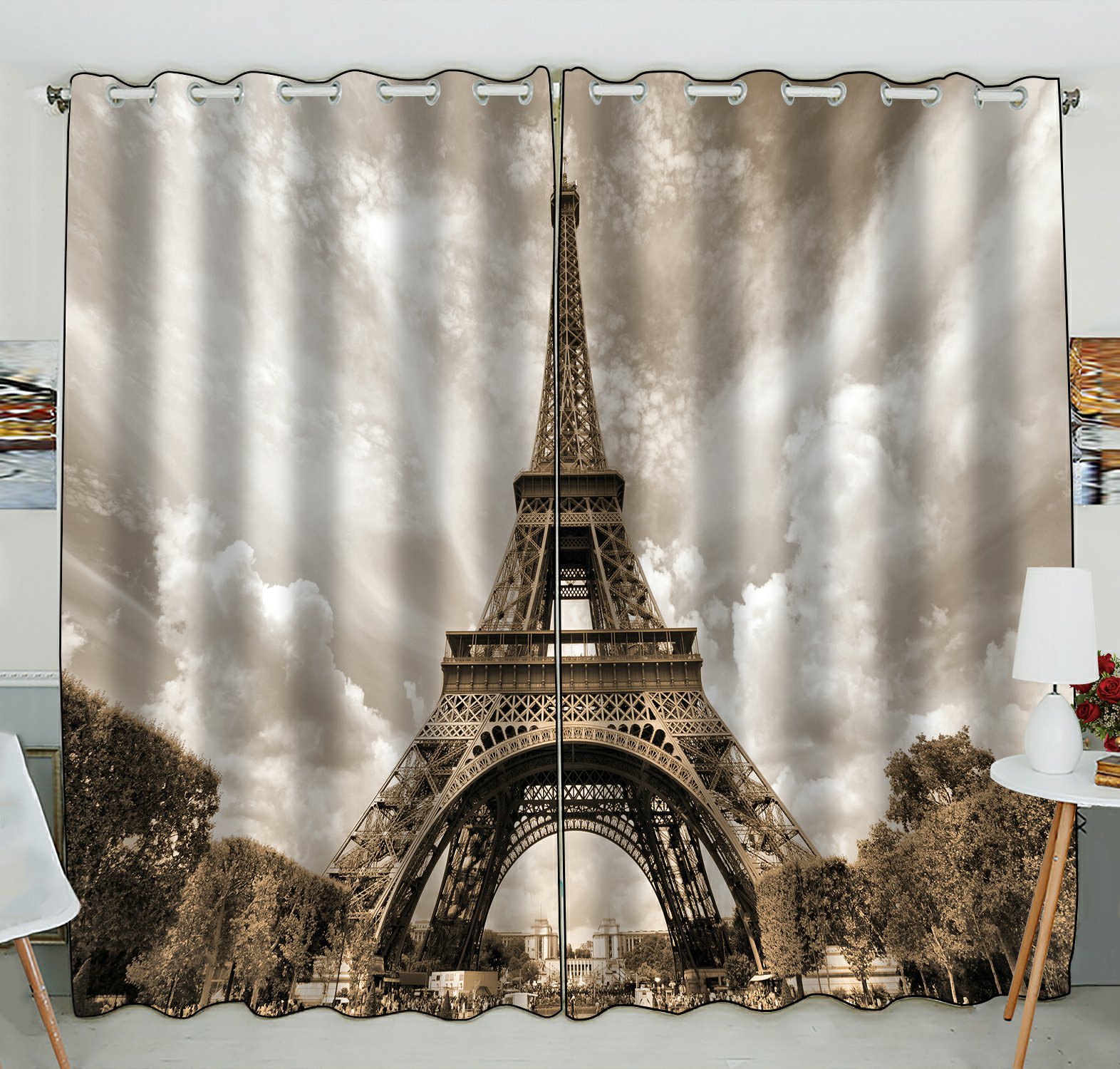 Detail Eiffel Tower Window Curtains Nomer 13