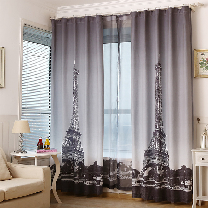 Detail Eiffel Tower Window Curtains Nomer 14