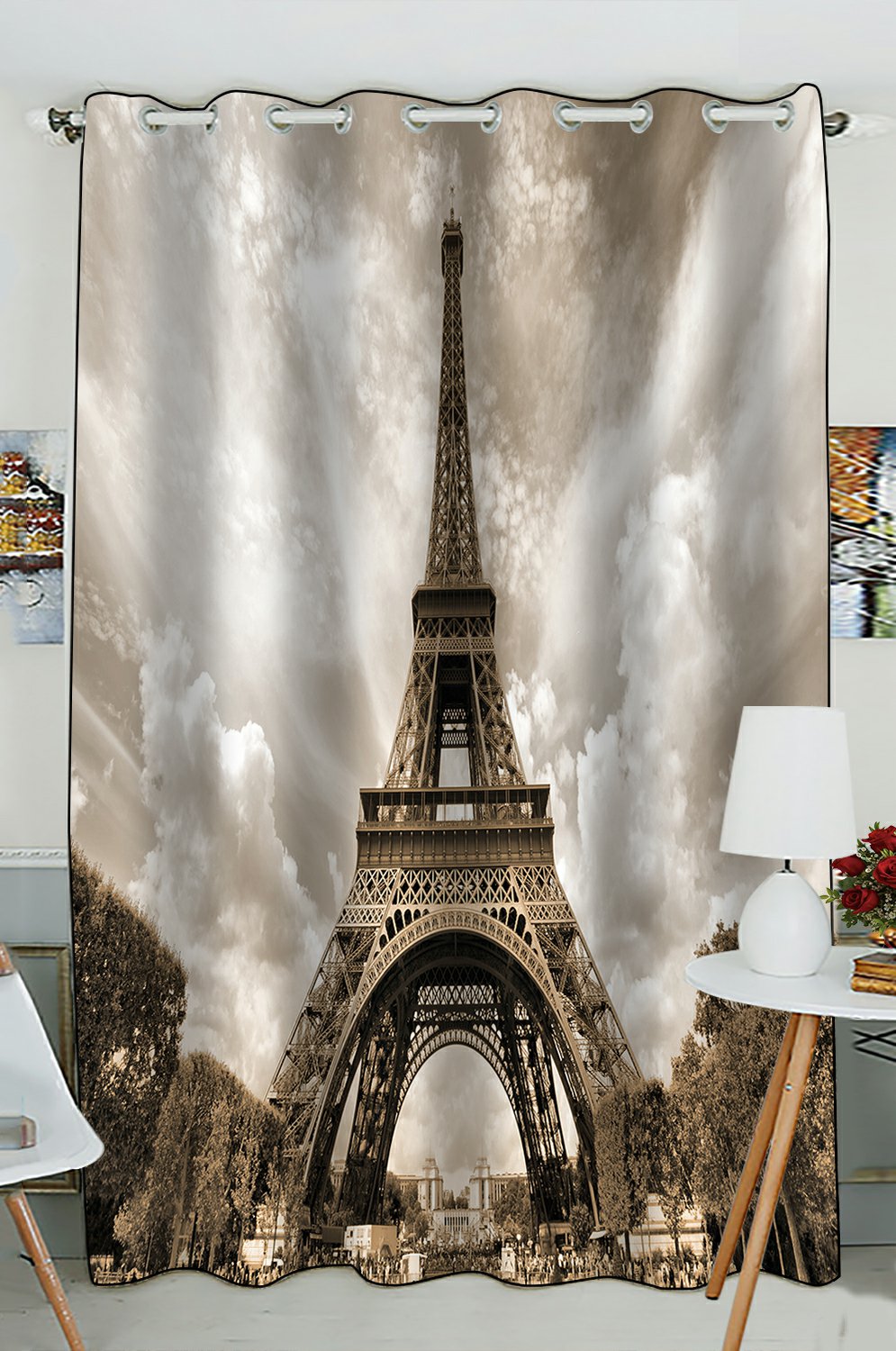 Detail Eiffel Tower Window Curtains Nomer 17