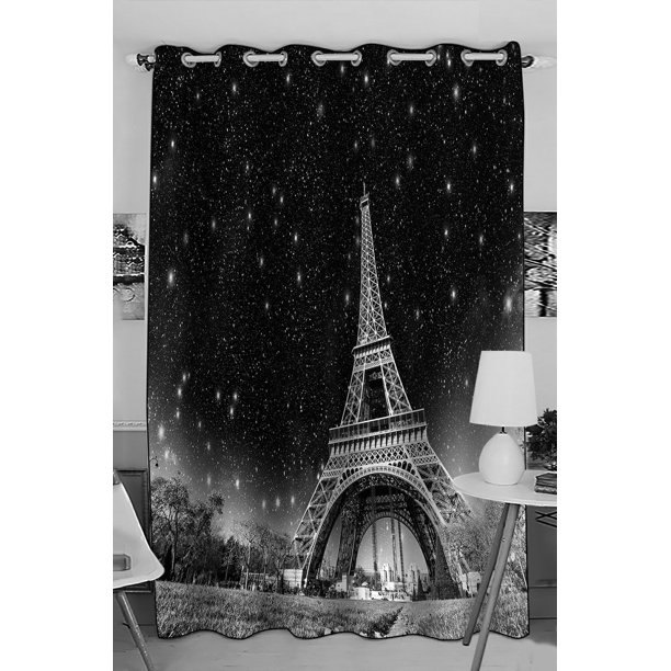 Detail Eiffel Tower Window Curtains Nomer 18