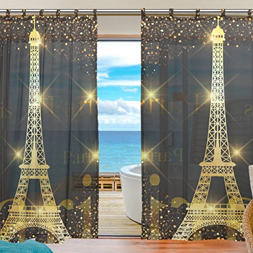 Detail Eiffel Tower Window Curtains Nomer 20