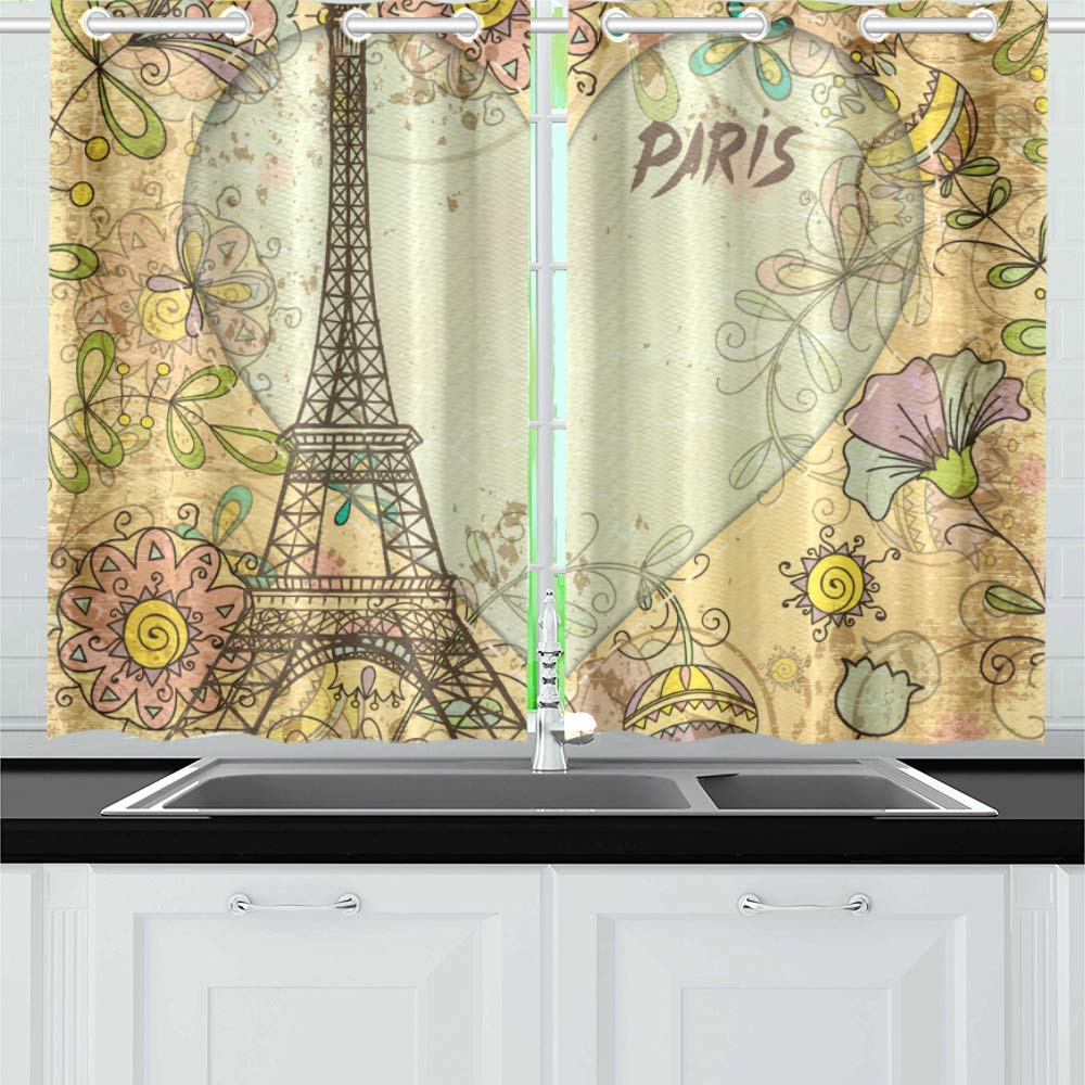 Detail Eiffel Tower Window Curtains Nomer 3